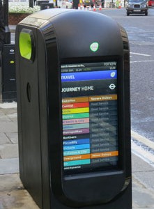 Hi Tech Recycle Bins in City of London